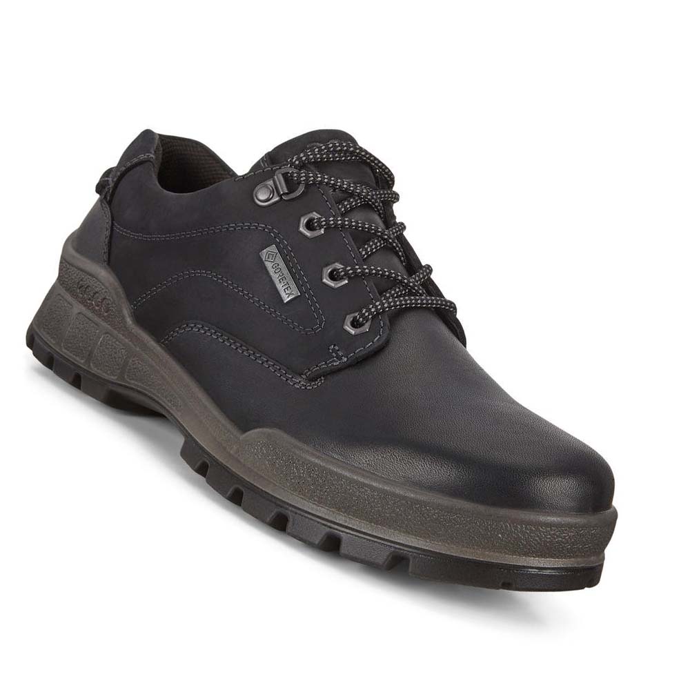 Men's Ecco Track 25 Low Plaintoe Hiking & Trail Black | Canada 573SGL